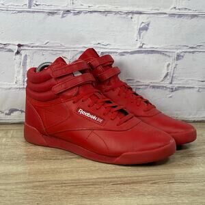 Reebok Freestyle Hi Red High Top Shoes